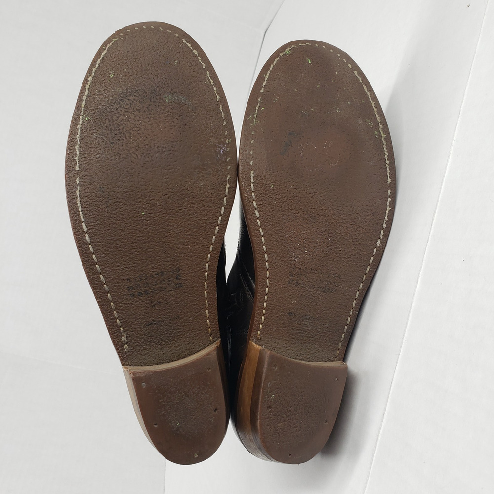 Maison Margiela Replica Campus Ankle Boots Womens 38.5 8 Brown Oil Spill Leather - Picture 13 of 16